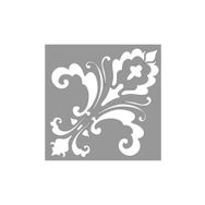 Artikel ST-916 Damask Cheryl Stencil Tasarımı 30x30 cm Kanvas Tablo