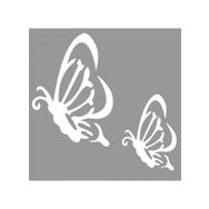 Artikel ST-938 Kelebeklerin Göçü Stencil Tasarımı 30x30 cm Kanvas Tablo