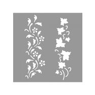 Artikel ST-941 Floral Skethes Stencil Tasarımı 30x30 cm Kanvas Tablo