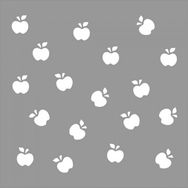 Artikel ST-954 Elmalar Desen Stencil Tasarımı 30x30 cm Kanvas Tablo