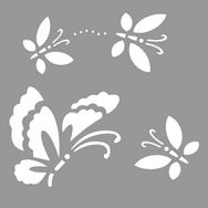 Artikel ST-965 La Mer Stencil Tasarımı 30x30 cm Kanvas Tablo