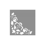 Artikel ST-970 Floral Waltz Stencil Tasarımı 30x30 cm Kanvas Tablo