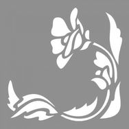 Artikel ST-978 Floral Major Stencil Tasarımı 30x30 cm Kanvas Tablo