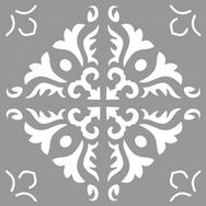 Artikel ST-991 Karo Concubine Stencil Tasarımı 30x30 cm Kanvas Tablo