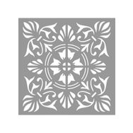 Artikel ST-993 Karo Pink Stencil Tasarımı 30x30 cm Kanvas Tablo