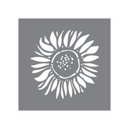 Artikel Tek Ayçiçeği Stencil Boyama Şablonu 30x30 cm Duvar Stencil