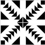 Artikel Tribal Karo Stencil Boyama Şablonu 30x30 cm Duvar Stencil