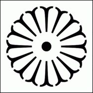 Artikel Uzak Doğu Motif 2 Stencil Boyama Şablonu 30x30 cm Duvar Stencil