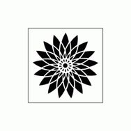 Artikel Uzak Doğu Motif Stencil Boyama Şablonu 30x30 cm Duvar Stencil
