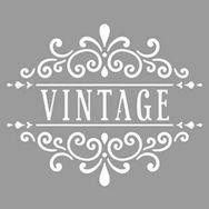 Artikel Vintage Floral Stencil Boyama Şablonu 30x30 cm Duvar Stencil