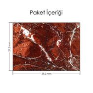 Artikel Vişne Çürüğü Mermer Notebook Sticker