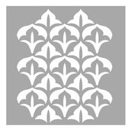 Artikel Yaprak Desen Stencil Boyama Şablonu 30x30 cm Duvar Stencil