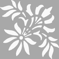 Artikel Yaprak Detay Çiçek Stencil Boyama şablonu 30x30 cm Duvar Stencil