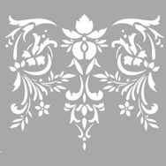 Artikel Yapraklar ve Çiçek Stencil Boyama şablonu 30x30 cm Duvar Stencil