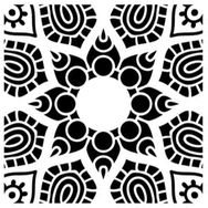 Artikel Yıldız Mandala Stencil Boyama şablonu 30x30 cm Duvar Stencil