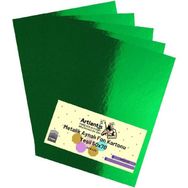Artlantis Metalik Aynalı 5 Adet 50x70 cm Yeşil Fon Kartonu