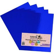Artlantis Metalik Aynalı Mavi 5 Adet 35x50 cm Fon Kartonu