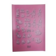 Artlantis Plastik Kapak A5 Kareli 60 Sayfa A5 Desenli Pembe Defter