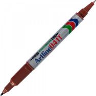Artline 041T Twin 0.4-1.0 mm Kahverengi Marker Çift Uçlu Permanent Markör Kalem