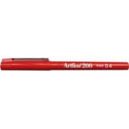 Artline 200 Fineliner 0.4 mm Koyu Kırmızı Yazı Kalemi