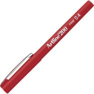 Artline 200N 0.4 MM Red Fineliner Kalem