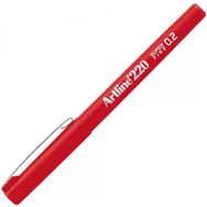 Artline 220N Super Fine İnce Uç 0.2 mm Kırmızı Keçe Uçlu Yazı Kalemi
