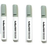 Artline 660 1.0 4.0 mm Pastel Grey 4 Adet Kesik Uç Fosforlu Kalem