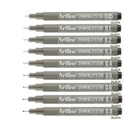 Artline 9'lu Tam Set Drawing System Teknik Çizim Kalemi