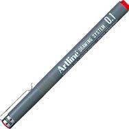 Artline Drawing System 0.1 mm Kırmızı Teknik Çizim Kalemi