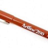 Artline EK-200 Fineliner 0.4 mm Kahverengi 12'li İnce Uçlu Keçeli Kalem