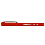 Artline Fineliner 0.4 mm Koyu Kırmızı İnce Uçlu Keçeli Kalem