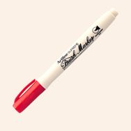 Artline Supreme Brush Markör Kırmızı Fırça Uçlu Kalem