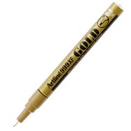 Artline Yaldızlı Yuvarlak Uçlu 0.8 mm Altın Markör