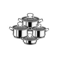 Aryıldız 10009 8 Parça Metal Sap Tencere Set
