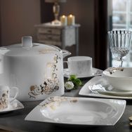 Aryıldız 31007 Bone Square Porselen 84 Parça Yemek Takımı