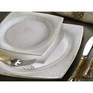 Aryıldız 31019 Bone Square 60 Parça Porselen Yemek Takımı