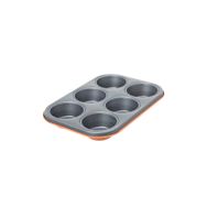 Aryıldız 6'lı Turuncu Granit Muffin Kalıbı