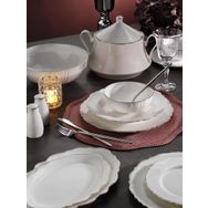 Aryıldız Bone Platin Porselen 85 Parça Yemek Takımı