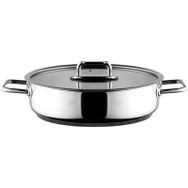 Aryıldız Colombus Metal Kulp Cam Kapak 24 cm Basık Tencere