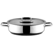 Aryıldız Colombus Metal Kulp Cam Kapak 30 cm Basık Tencere