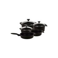 Aryıldız Flipper Siyah Cam Tencere Set