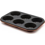 Aryıldız Mat Turuncu 6'lı Muffin Kalıbı