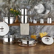 Aryıldız Prestige Vento 20 Parça Metal Kapak 20 cm Gümüş Çeyiz Seti