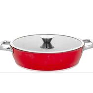 Aryıldız Trendy Induction Prestige 28 cm Kırmızı Basık Tencere