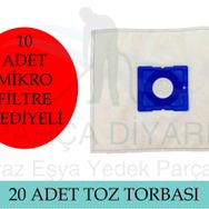 Arzum AR461 20 Adet Cleanart Silent Toz Torbası+Filtre