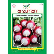 Arzuman Kırmızı Beyaz 1000 Adet Turp Tohumu