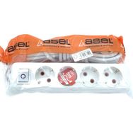 Asel 4 5 Beyaz Ara Kablo Topraklı Grup Priz