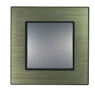Asfir Schneider Asfora Plus Serisi Alüminyum Bronz Çerçeve Çelik Renk Anahtar
