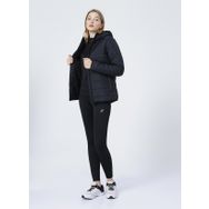 Asics 2032C155-001 Padded Jacket W O Yaka Normal Kalıp Düz Siyah Kadın Mont