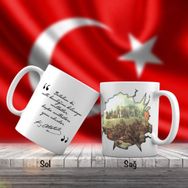 Asil Hediyelik Büyük Taarruz -Kocatepe -Gazi Mustafa Kemal Atatürk-Atatürkün Sözleri -Kupa Bardak